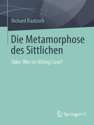 cover image of Die Metamorphose des Sittlichen